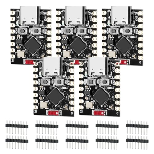 AYWHP ESP32-C3 Entwicklungsboard, WiFi und Bluetooth 5.0 ESP32 Entwicklungsboard mit RISC-V 32-Bit Single-Core Prozessor 160MHz 400KB SRAM und 4MB Flash kompatibel mit Arduino IDE（5 Stück） von AYWHP
