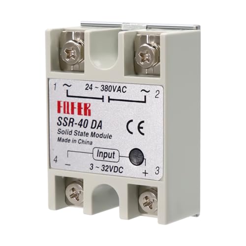 SSR-40DA Solid State Relais AYWHP SSR Relais Halbleiterrelais SSR 40DA Einphasen Halbleiterrelais Eingang 3-32V DC Ausgang 24-380V AC von AYWHP