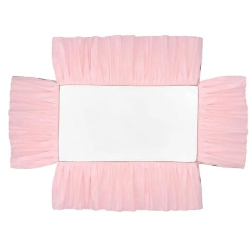 AYWTIUN Bettrock für Babybett Kinderbettrock, weicher, elastischer for Schlafzimmer, einfache Installation(Pink) von AYWTIUN