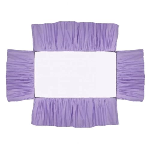 AYWTIUN Bettrock für Babybett Mikrofaser-Kinderbettrock, weicher, elastischer Kinderbettrock for Schlafzimmer, einfache Installation(Purple) von AYWTIUN
