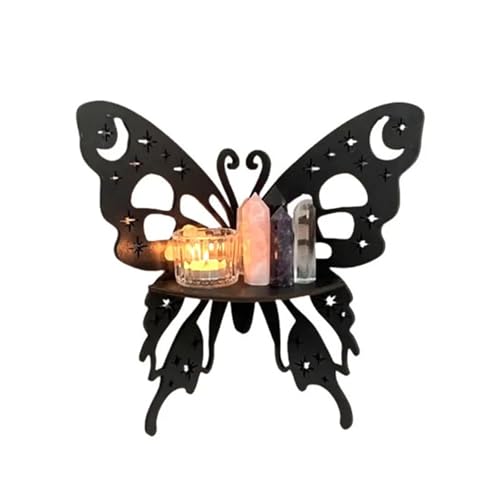 AYWTIUN Butterfly Corner Shelf Wooden Crystal Display Shelf Wall Mounted Corner Organizer for Bathroom Kitchen für Regale AYWTIUN Butterfly Corner Shelf Wooden Crystal Display Shelf Wall Mounted Corner Organizer for Bathroom Kitchen für Regale von AYWTIUN
