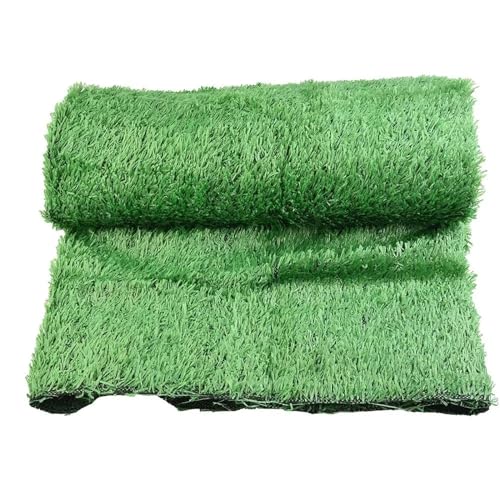 AYWTIUN Kunstrasenteppich Grün Gefälschte synthetische Gartenlandschaft Rasenmatte Rasendekoration Gartendekoration Zubehör 200 * 200 cm für Rasen von AYWTIUN