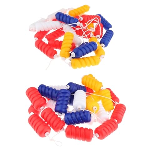 AYWTIUN Trennseil for Schwimmbecken mit 3 farbigen Schwimmbojen, 500 cm lang, Trennlinie for Schwimmclubs, Strand- und Poolpartys, flach für Schwimmbad(6cm Dia) von AYWTIUN
