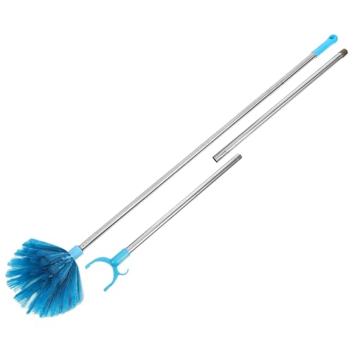 Ausziehbarer Staubwedel Teleskop-Staubbürste, Verlängerung, Staubwedel, Wand, verlängerte Besenstange mit Stange, Decken-Spinnwebenentferner, Kunststoff, Edelstahlreiniger von AYWTIUN