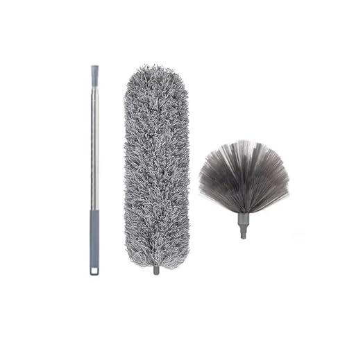 Ausziehbarer Staubwedel Teleskop-Staubwedel, waschbar, lang, ausziehbar, 250 cm, multifunktional, Mikrofaserbürste, Spaltmopp for Entfernen von Spinnweben, Staubreinigung(Gray) von AYWTIUN