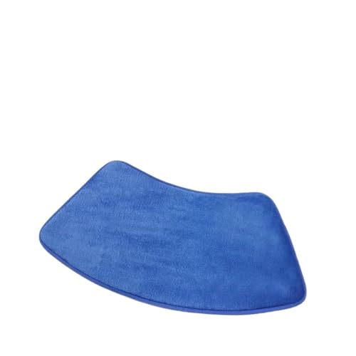 Geschwungene Duschmatte 1PC Badezimmer-Bodenmatte, gebogen, saugfähige Bodenmatten, WC-Dusch-Badematte(Blue,45x100cm 1PC) von AYWTIUN