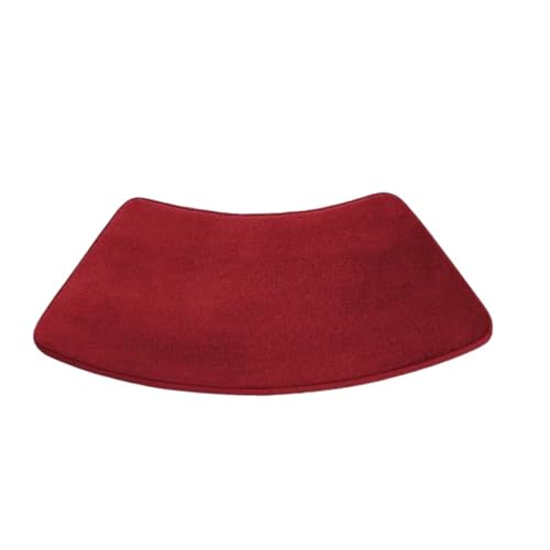 Geschwungene Duschmatte 1PC Badezimmer-Bodenmatte, gebogen, saugfähige Bodenmatten, WC-Dusch-Badematte(Red,40x75cm 1PC) von AYWTIUN