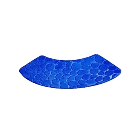 Geschwungene Duschmatte Gebogene, gewellte Matte, rutschfeste Badezimmer-Bodenmatte, WC-Dusche, Bad-Matte(Dark blue60x100x30cm) von AYWTIUN