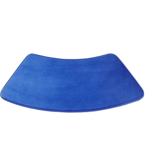 Geschwungene Duschmatte Gebogene Badezimmermatte, rutschfeste Duschmatte, WC, Gebogene Badematte, Badewannenboden-Fußpolster(Blue,35x95cm) von AYWTIUN