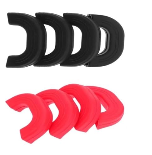 Griff für Saucenpfanne 2 Stück Silikon-Griffhalter, Kochgeschirrhalter, Abdeckung, Ofenhandschuhe, hitzebeständiger Topfmanschettengriff for Braten von Gusseisenpfannen(2pcs Red S) von AYWTIUN