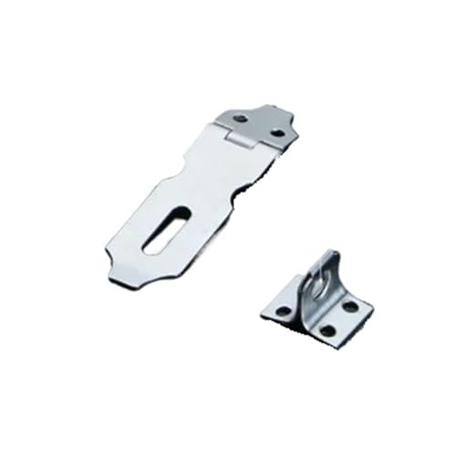 Türvorhängeschloss mit Schließblech 1Pc Edelstahl Hause Schublade Tür Sicherheit Vorhängeschloss Latch Haspe Haushalt Hardware Zubehör Heavy Duty(2.5 inches) von AYWTIUN