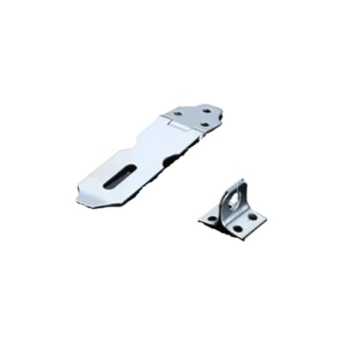 Türvorhängeschloss mit Schließblech 1Pc Edelstahl Hause Schublade Tür Sicherheit Vorhängeschloss Latch Haspe Haushalt Hardware Zubehör Heavy Duty(3 inches) von AYWTIUN