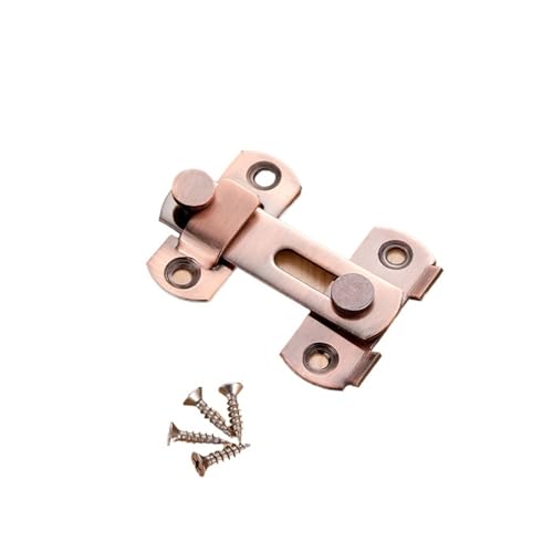 Türvorhängeschloss mit Schließblech 1Pcs Möbelbeschläge Metall Tor Schnalle Schrauben Vorhängeschloss Verschluss Fenster Fangen Schloss Haspe Schrank Fänge Tür Bolzen(Red,4 INCH) von AYWTIUN