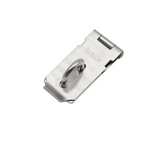 Türvorhängeschloss mit Schließblech 3 4 5 Zoll Türriegelschloss Vorhängeschloss Verdickung Edelstahl Haspe Klammer Verwendet for Holztürschrank Garten mit Schrauben(3 inch) von AYWTIUN
