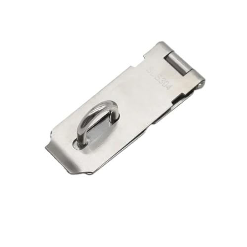 Türvorhängeschloss mit Schließblech 3 4 5 Zoll Türriegelschloss Vorhängeschloss Verdickung Edelstahl Haspe Klammer Verwendet for Holztürschrank Garten mit Schrauben(4 inch) von AYWTIUN