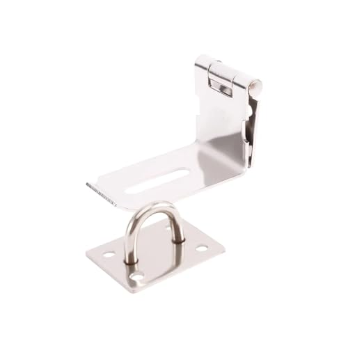 Türvorhängeschloss mit Schließblech 90-Grad-Torschrank-Sicherheitshardware Hotelschloss Home Safety Haushalts-Haspe Türschloss Accessary Vorhängeschlossverschluss(5 Inch) von AYWTIUN