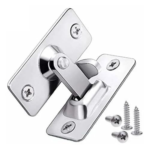 Türvorhängeschloss mit Schließblech 90-Grad-Türriegel aus Edelstahl, rechtwinklig, Schiebe- und Biegetürschloss, Riegelschraube, Schließfach-Hardware-Zubehör Türvorhängeschloss mit Schließblech 90-Grad-Türriegel aus Edelstahl, rechtwinklig, Schiebe- und Biegetürschloss, Riegelschraube, Schließfach-Hardware-Zubehör von AYWTIUN