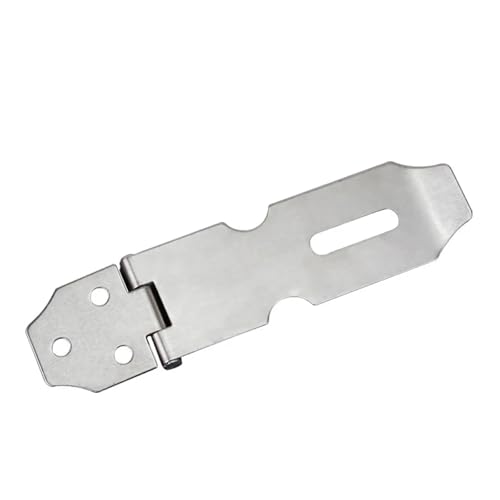 Türvorhängeschloss mit Schließblech Edelstahl Tor Türschloss Vorhängeschloss Solide Verschluss Haspe Klammer Schloss Schuppen Riegel Hardware(2inch) von AYWTIUN
