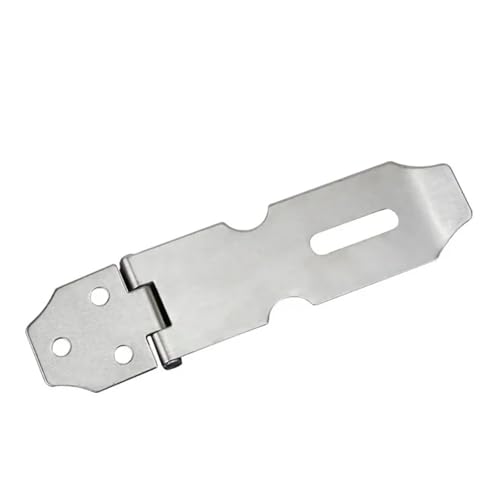 Türvorhängeschloss mit Schließblech Edelstahl Tor Türschloss Vorhängeschloss Solide Verschluss Haspe Klammer Schloss Schuppen Riegel Hardware(3inch) von AYWTIUN