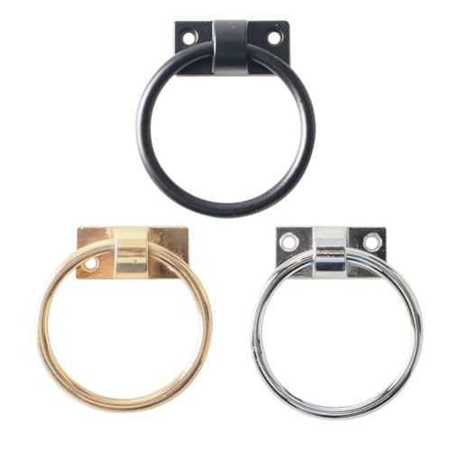 AYXAMO TüRklopfer,TüRklopfer Antik Pull Ring Griff Möbel Zink-Legierung Suspension Ring Griff Sofa Stuhl Zurück Pull Ring(Silver) von AYXAMO