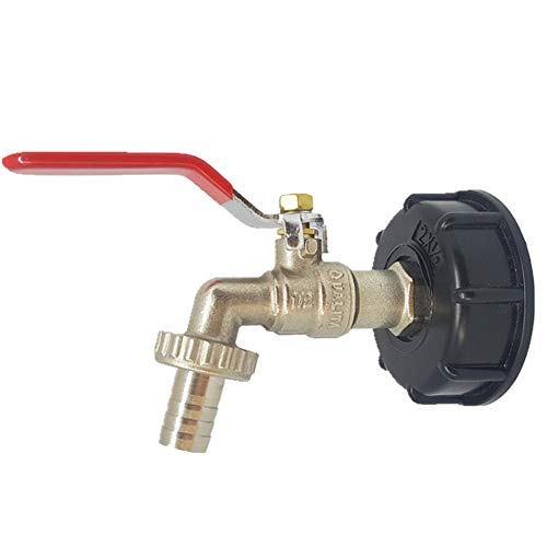Auslaufhahn, Tank Auslaufhahn 1/2 Messingdüsen Tank 1000 l Adapter Wassertank Anschluss Regenwasser Tank Adapter Home Garten Wasser Anschlüsse Gartenwerkzeuge von AYXAMO