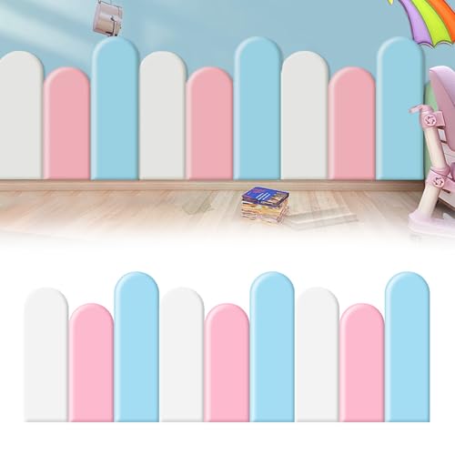 AYYDS 3D Wandpaneele Polsterpaneel, Wandpolsterung Selbstklebend, PU Wasserdicht Wandpolster Kinderzimmer, Wandpaneel Gepolstert, Anti Kollisions Bettkopfteil (180cm) von AYYDS