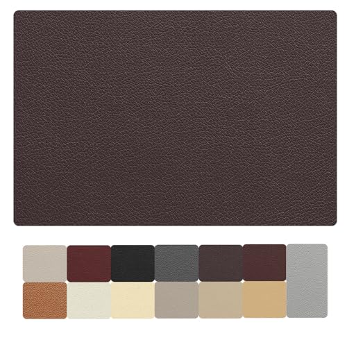 AYYDS Leder Patch Selbstklebend, Leder Reparatur Set, Kunstleder Selbstklebend, Lederfolie Lederflicken Selbstklebende, Leder Reparatur für Möbel,Sofa,Autositze,Taschen (40x120cm, Kaffee) von AYYDS