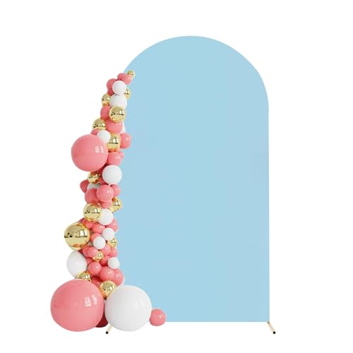 Hochzeit Bogen Abdeckung, Hochzeitsbogen-Ständer Abdeckung, Gewölbten Hintergrund Abdeckung, Chiara-Bogen Backdrop Panels Abdeckung für Hochzeit/Geburtstag Partei Deko (4FT / 120 x50CM, Blau) von AYYDS