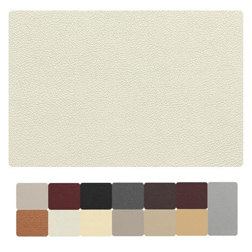 AYYDS Leder Patch Selbstklebend, Leder Reparatur Set, Kunstleder Selbstklebend, Lederfolie Lederflicken Selbstklebende, Leder Reparatur für Möbel,Sofa,Autositze,Taschen (40x120cm, Beige) von AYYDS