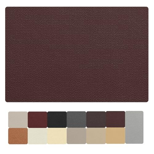 AYYDS Leder Patch Selbstklebend, Leder Reparatur Set, Kunstleder Selbstklebend, Lederfolie Lederflicken Selbstklebende, Leder Reparatur für Möbel,Sofa,Autositze,Taschen (40x120cm, Dunkelbraun) von AYYDS