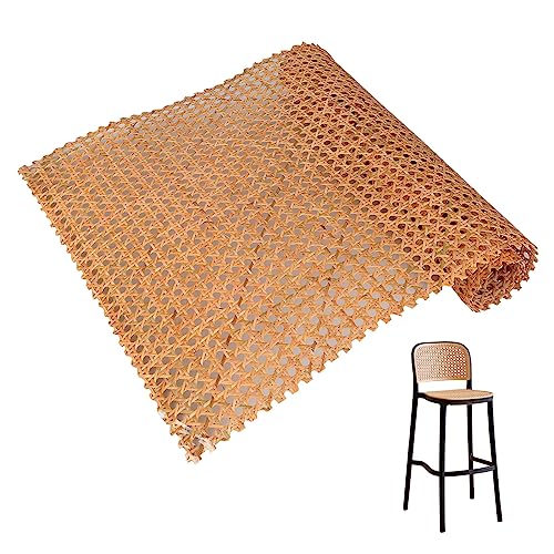 Wiener Geflecht, Rattan Gurtband PE Rattan Geflecht, Handgemachtes Rattan Kunsthandwerk für DIY Möbeldekoration, Wabengeflecht Stuhlflechtrohr, Flechtrohrgewebe (Kaffee - 45×150 CM) von AYYDS