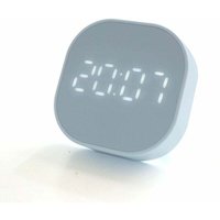 Dusch-Wanduhr, Temperaturanzeige mit Touchscreen, Timer für Küche und Badezimmer, Saugnapf, Blau von AYYQH