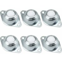 Lot de 6 Transfert à Billes, Roulettes de Meubles, avec Trous de Fixation de la Bride Inférieure Roulement Transfert Fer Galvanisé avec Boules en Lot de 6 Transfert à Billes, Roulettes de Meubles, avec Trous de Fixation de la Bride Inférieure Roulement Transfert Fer Galvanisé avec Boules en von AYYQH