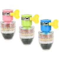 Pièces Filtration de robinet d'eau à charbon actif 6 couches Mini filtre à eau robinet robinet buse filtre à eau von AYYQH