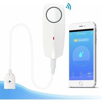 Wasseralarmsensor mit 60 dB lautem WLAN-Leckdetektor, Überlaufleckalarm, Fernüberwachung von Lecks für die Abwasserpumpe des Warmwasserbereiters im von AYYQH