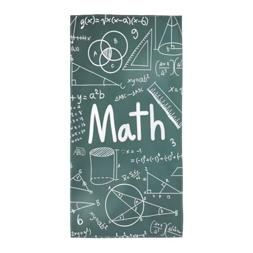 AYYQWE Formulas Shapes Theory Mathematikunterricht Wortdruck Stilvolle Badetücher vielseitig Strand Pool Fitnessstudio Reisen Yoga umweltfreundlich Zuhause Urlaub von AYYQWE