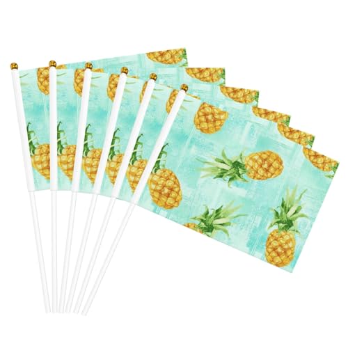 Grüne Ananas.Drucken Handflagge Tragbare Flaggen Feier Partys Urlaub Dekor Versammlung Events Grüne Ananas.Drucken Handflagge Tragbare Flaggen Feier Partys Urlaub Dekor Versammlung Events von AYYQWE