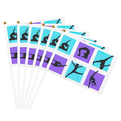 Gymnastik Spiel Druck Handheld Flagge Tragbare Flaggen Feier Partys Urlaub Dekor Versammlungen Events Gymnastik Spiel Druck Handheld Flagge Tragbare Flaggen Feier Partys Urlaub Dekor Versammlungen Events von AYYQWE