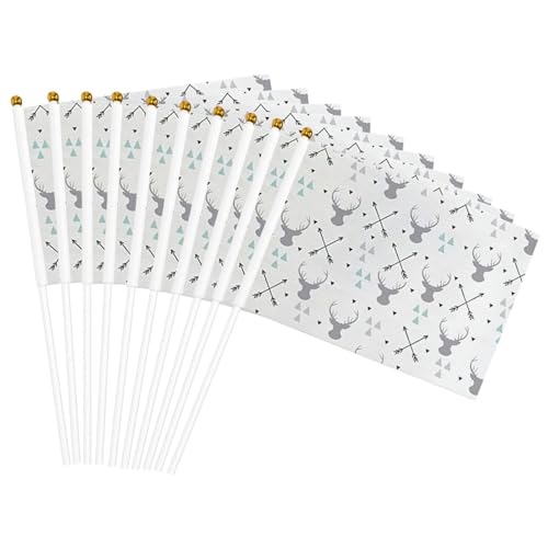 Jagdpfeile Dreiecke Hirsch Drucken Handflagge Tragbare Flaggen Feier Partys Feiertage Dekor Versammlung Events Jagdpfeile Dreiecke Hirsch Drucken Handflagge Tragbare Flaggen Feier Partys Feiertage Dekor Versammlung Events von AYYQWE