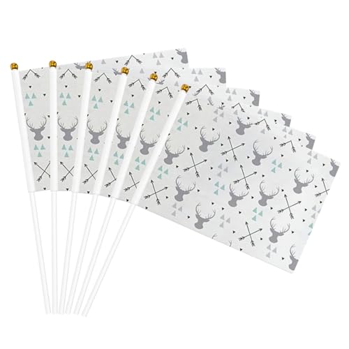 Jagdpfeile Dreiecke Hirsch Drucken Handflagge Tragbare Flaggen Feier Partys Feiertage Dekor Versammlung Events Jagdpfeile Dreiecke Hirsch Drucken Handflagge Tragbare Flaggen Feier Partys Feiertage Dekor Versammlung Events von AYYQWE