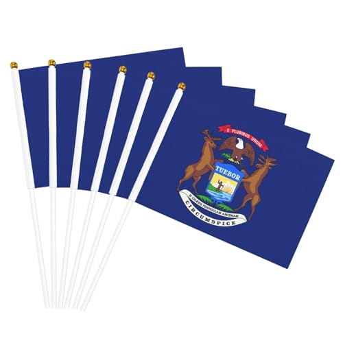 Michigan State Flag Print Handheld Flag Portable Flags Celebration Parties Holidays Decor Gathering Events Michigan State Flag Print Handheld Flag Portable Flags Celebration Parties Holidays Decor Gathering Events von AYYQWE