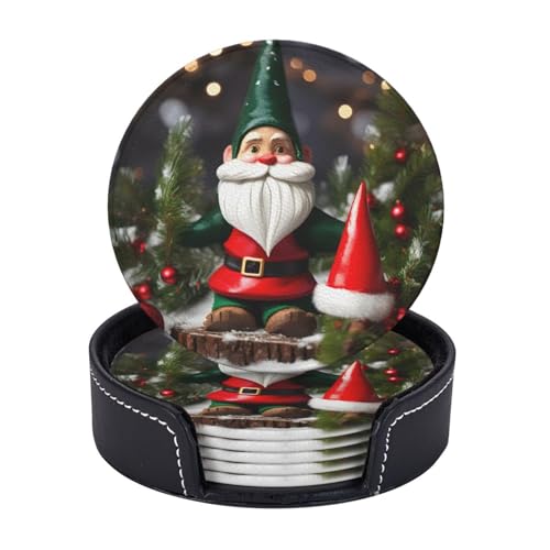 Traditionelle Weihnachts-Zwerge, 6er-Set, Untersetzer, Kaffeetassen, Tassen, Tischplatte, Zuhause, Büro, Esszimmer, Dekoration, leicht zu reinigen Traditionelle Weihnachts-Zwerge, 6er-Set, Untersetzer, Kaffeetassen, Tassen, Tischplatte, Zuhause, Büro, Esszimmer, Dekoration, leicht zu reinigen von AYYQWE