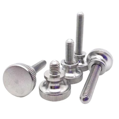 1/5 Stück M2 M2.5 M3 M4 M5 M6 M8 M10 Edelstahl Glas Vorhangfassade Rändelschraube Einstellschraube Handfest Rändelschraube(4mm,5pcs M2) von AYYSSM