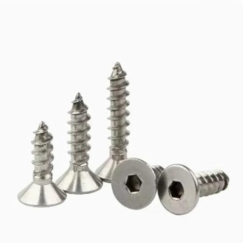 5-100 Stück 304 Edelstahl M2 M2.3 M3 M4 M5 M6 M8 Flache Sechskant-Senkkopf-Blechschraube Holzschraube(8mm,M2.6 50PCS) von AYYSSM