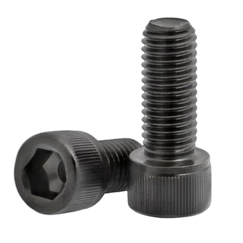 5 stücke/100 stücke DIN912 Innensechskant M1.6 M2 M2.5 M3 M4 M5 M6 M7 M8 * 3mm bis 100mm schwarze Sechskant-Inbusschraube(X10mm,M5 10pcs) von AYYSSM