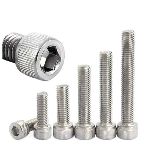5 stücke-50 stücke M1.4 M1.6 M2 M3 M4 M5 M6 304 Edelstahl Hexagon Innensechskantschraube Schraube(20mm,M6 x 10Pieces) von AYYSSM