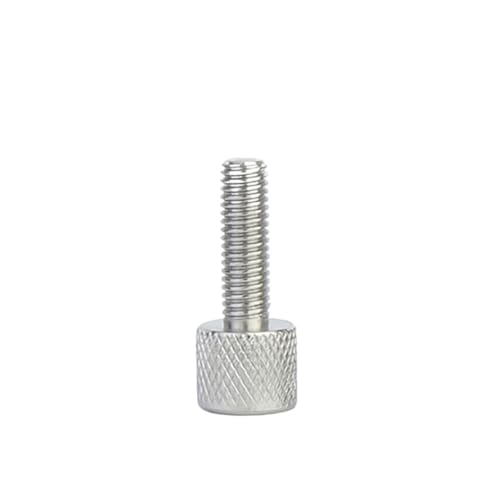 AYYSSM 304 Edelstahl Rund Einzelkopf Rändelschraube M2M2.5M3M4M5M6(Reticulate Pattern,5pcs M3x20) von AYYSSM