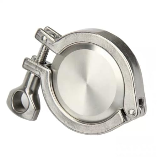 AYYSSM Anschluss 51 mm Rohraußendurchmesser Sanitär 2" Tri-Clamp-Schweißzwinge + Endkappe + Tri-Clamp + Silikondichtung 304-Edelstahl for selbstgebrautes Bier von AYYSSM
