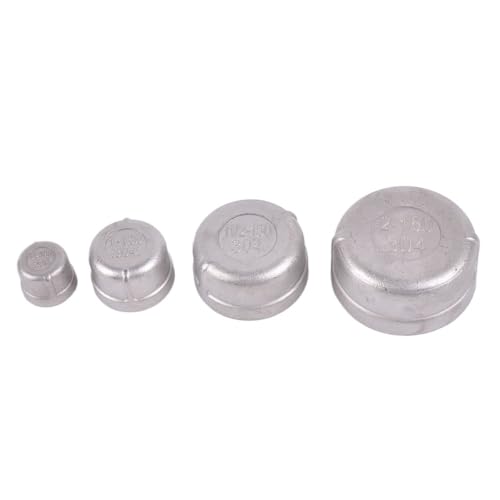 BSPT DN8 DN10 DN15 DN20 DN25 DN32 DN40 DN50 Rohrkappe weiblich Edelstahl SS304 Gewinderohr Abdeckkappe for Rohr(2") von AYYSSM