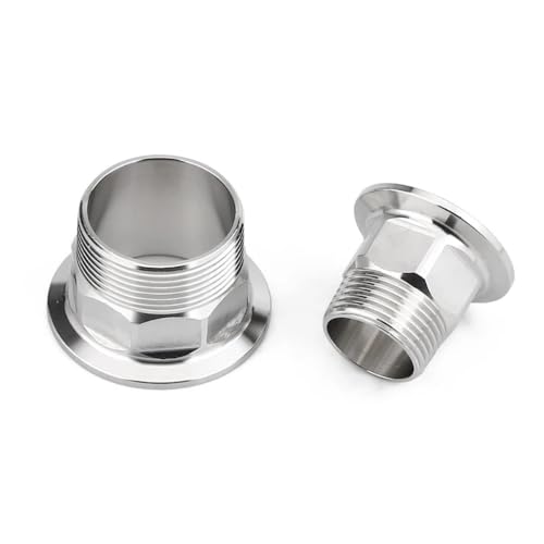 Hex 1/4 "3/8" 1/2 "3/4" 1 "1-1/2" 2 "BSPT Männlich x 0,5" 1,5 "2" Tri Clamp Anschluss Rohr Fitting 304 316L Edelstahl Sanitär(DN10 3l8 BSPT K25.4,316) von AYYSSM